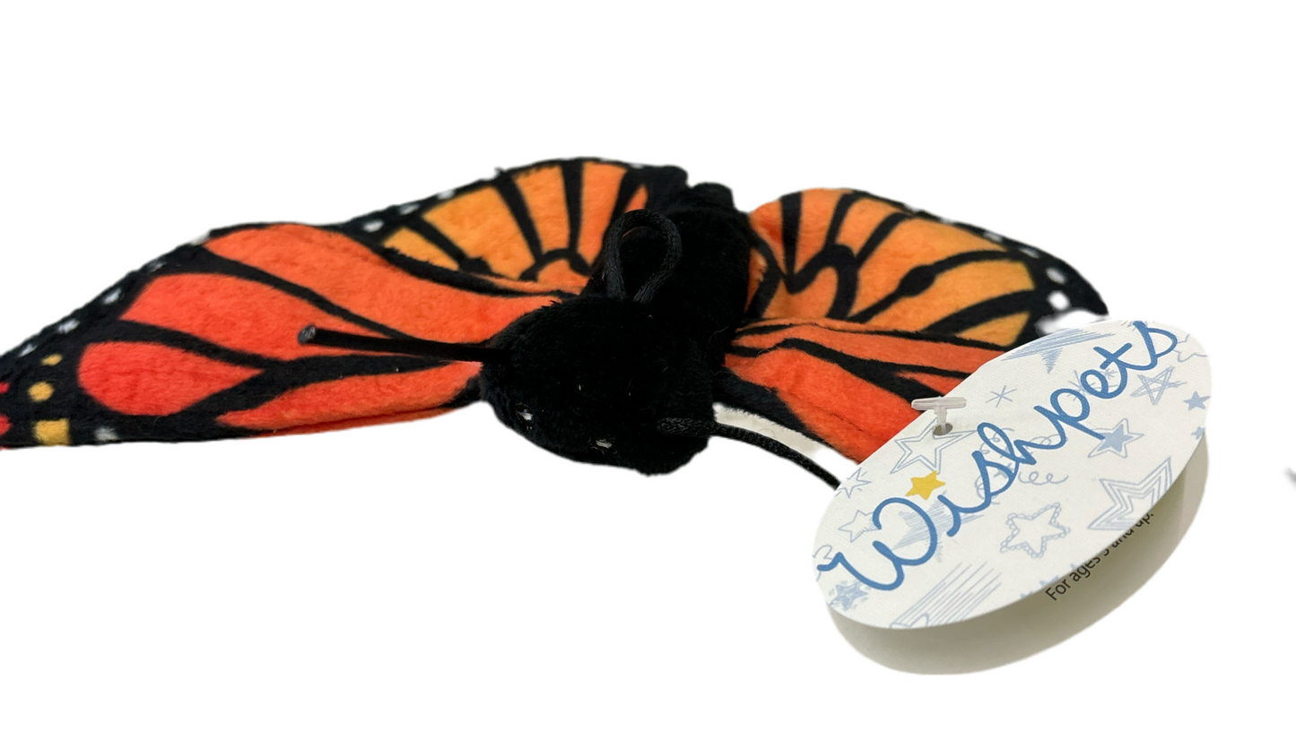 Orange Monarch Butterfly Plush 8"