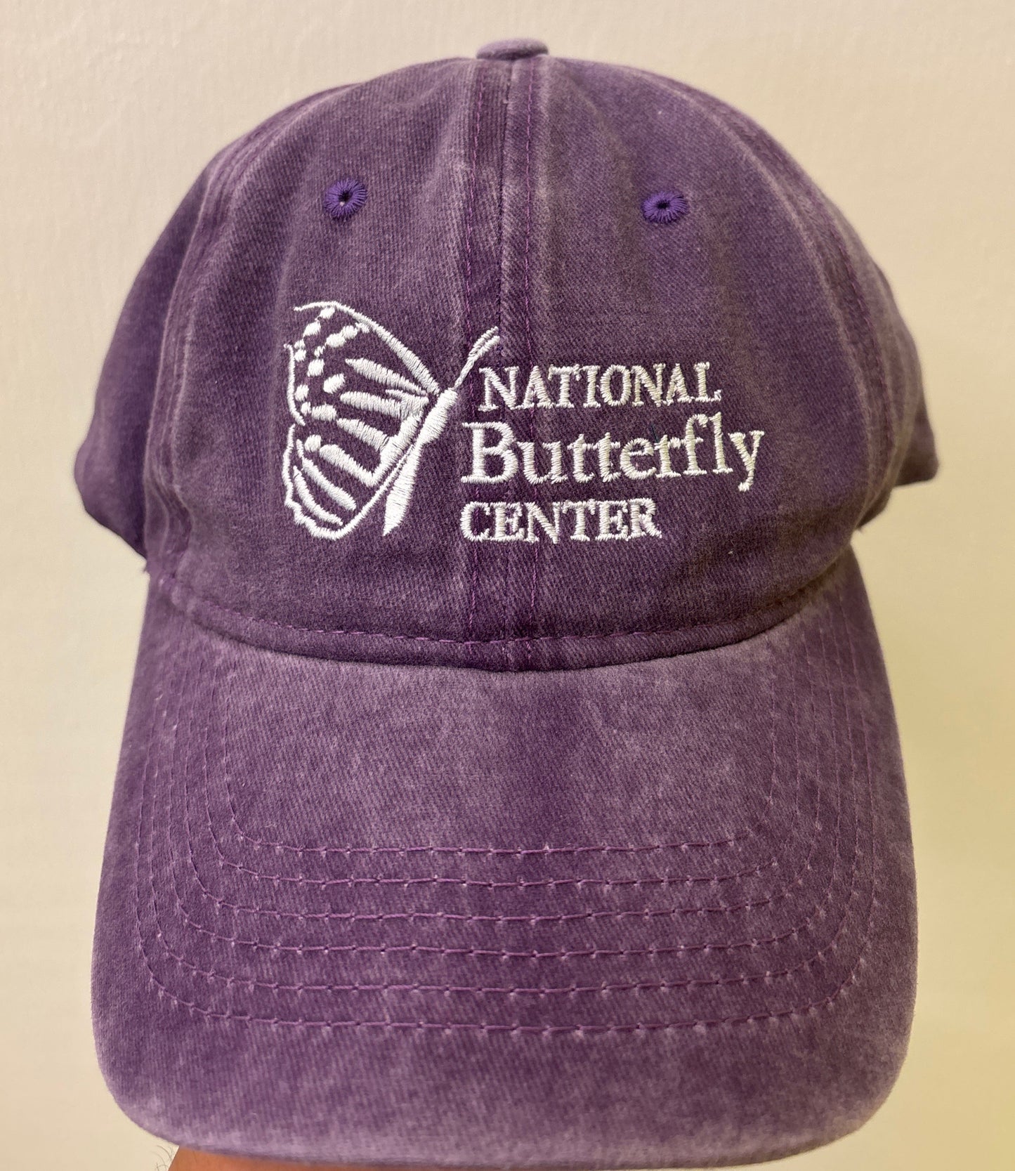 Purple National Butterfly Center Caps with logo on back