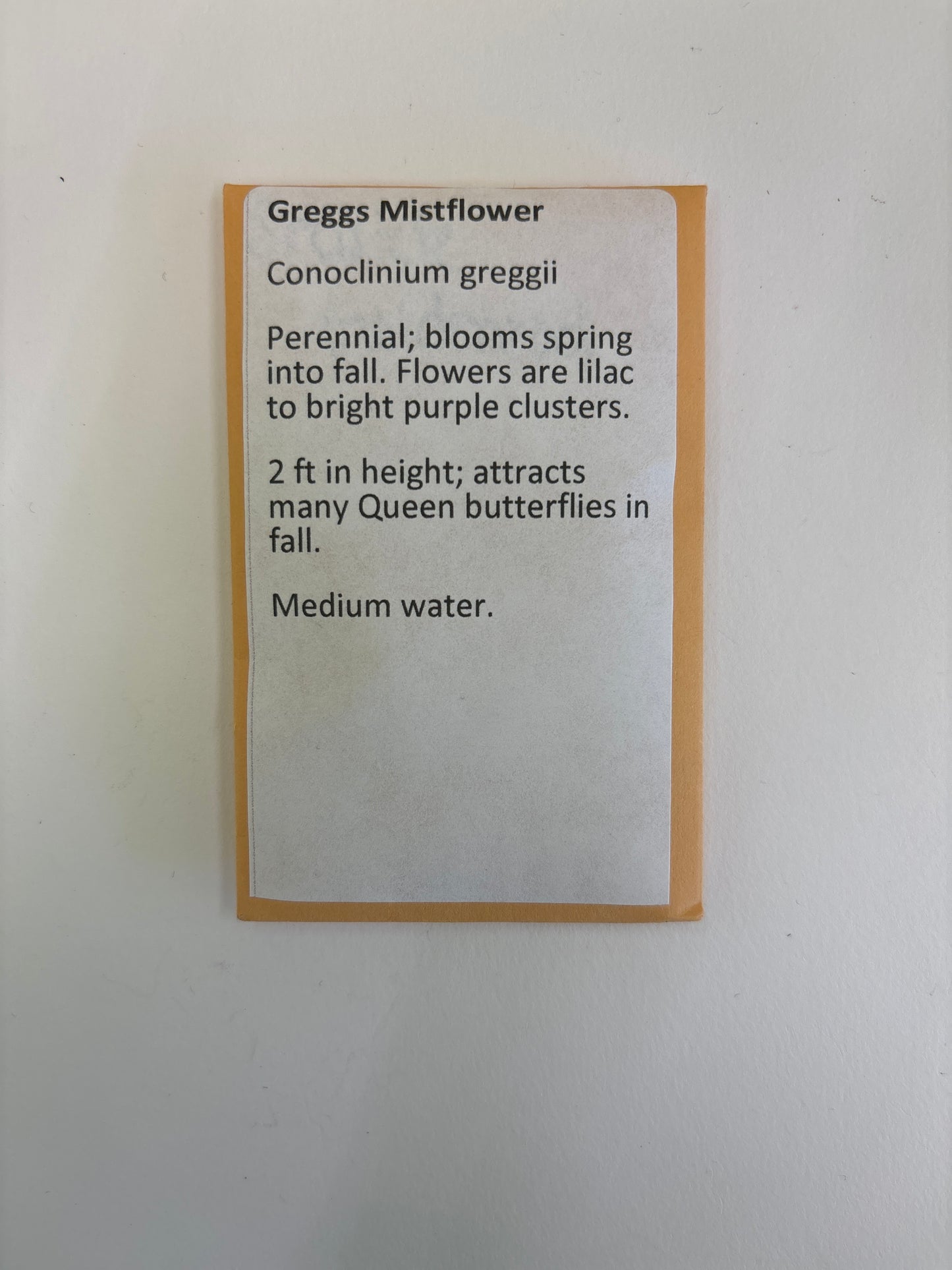 NBC Seed Packet