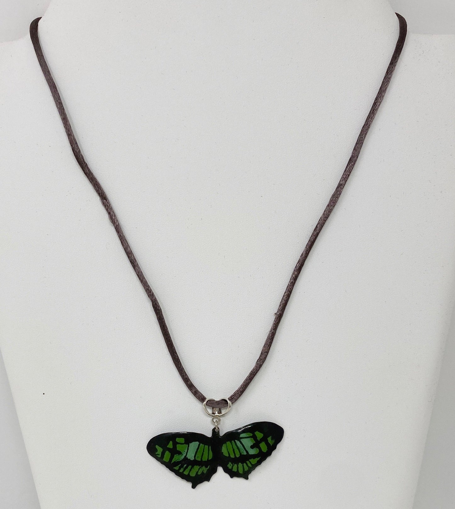 Enamel Malachite Necklace