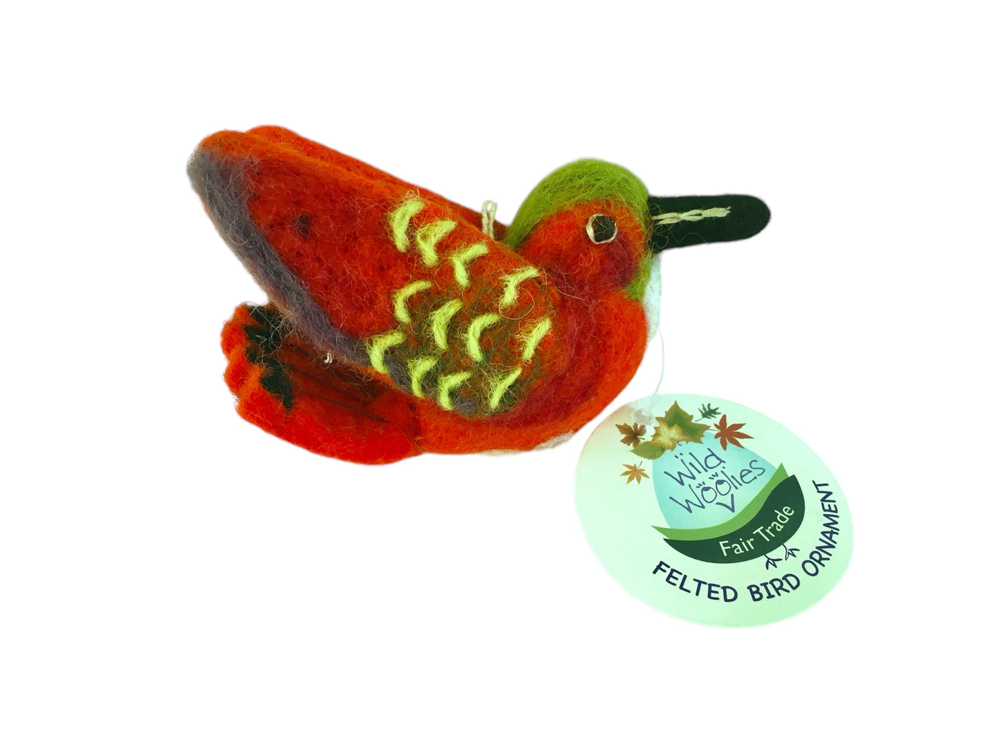 Rufous Hummingbird Wool Felt Ornament