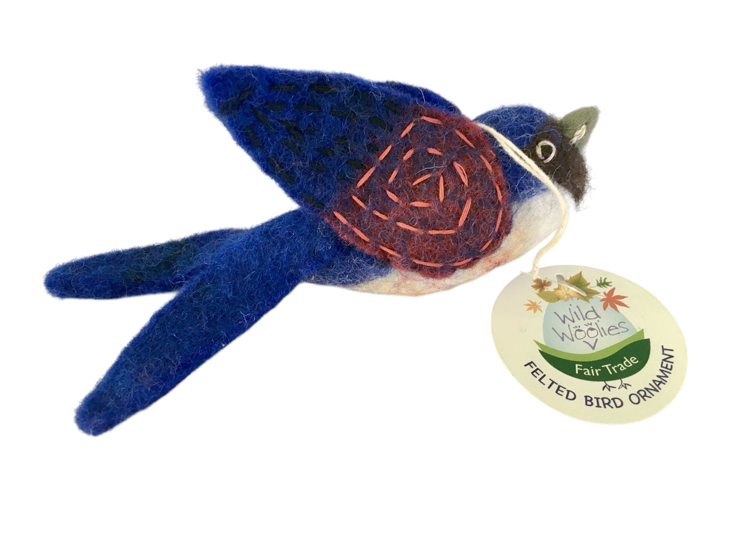 Barn Swallow Wool Felt Ornament