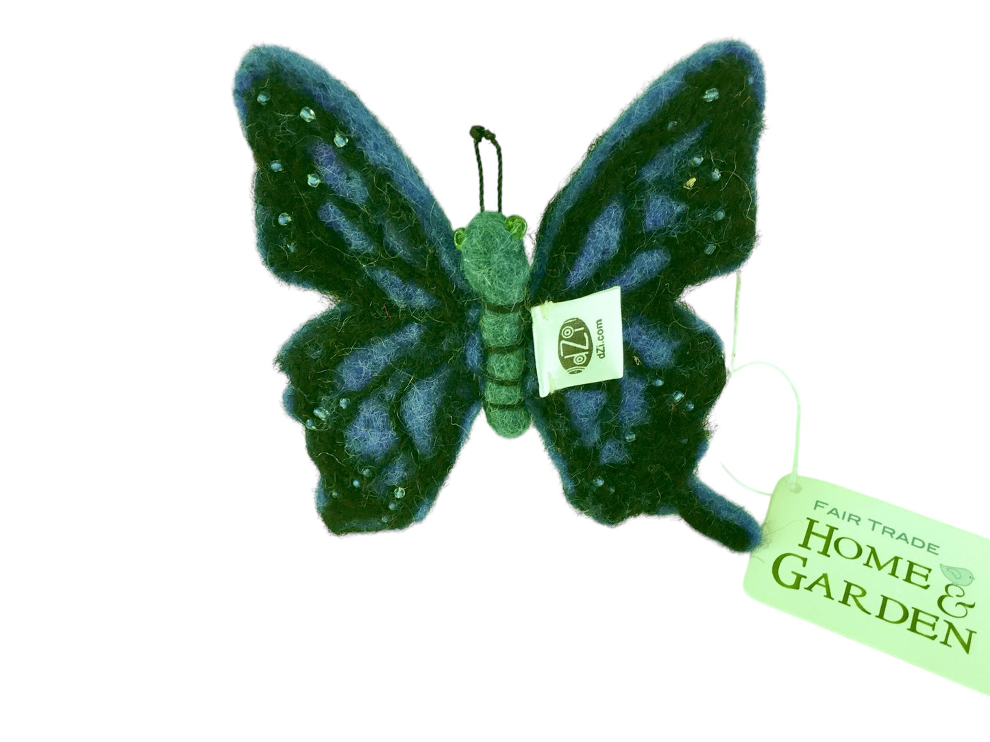 Blue Butterfly Wool Felt Ornament