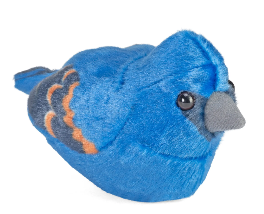 Blue Grosbeak with Sound Plushie 5.5"