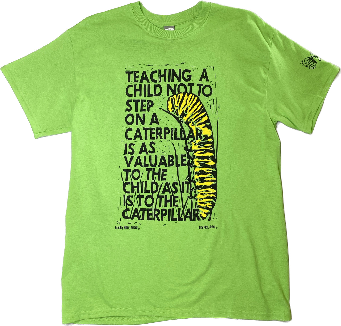 Teaching a Child not to step on a Caterpillar Unisex T-Shirt