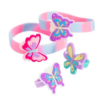Butterfly Rubber Jewelry Ring or Bracelet
