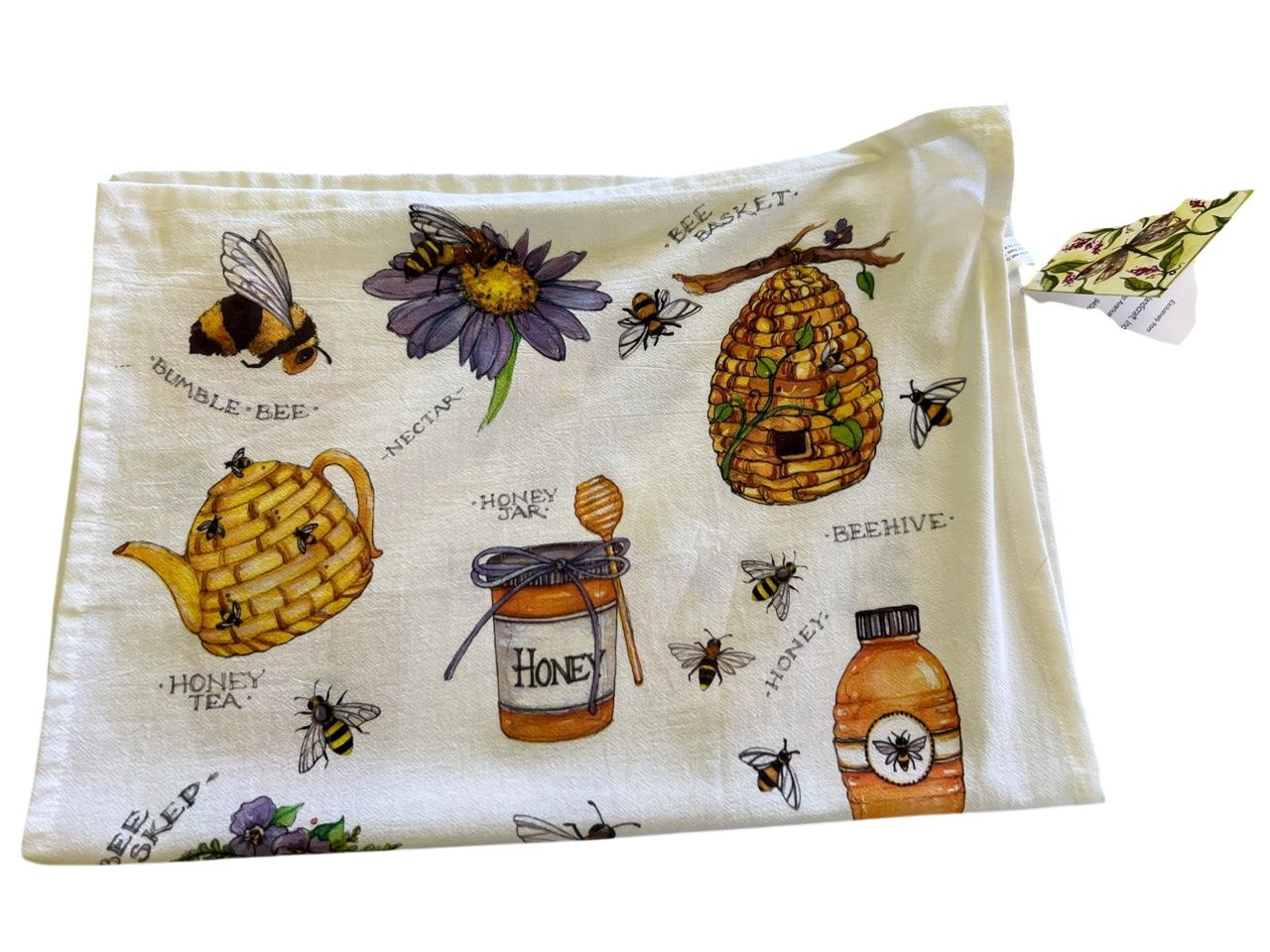 Honey Bee Tea Towel