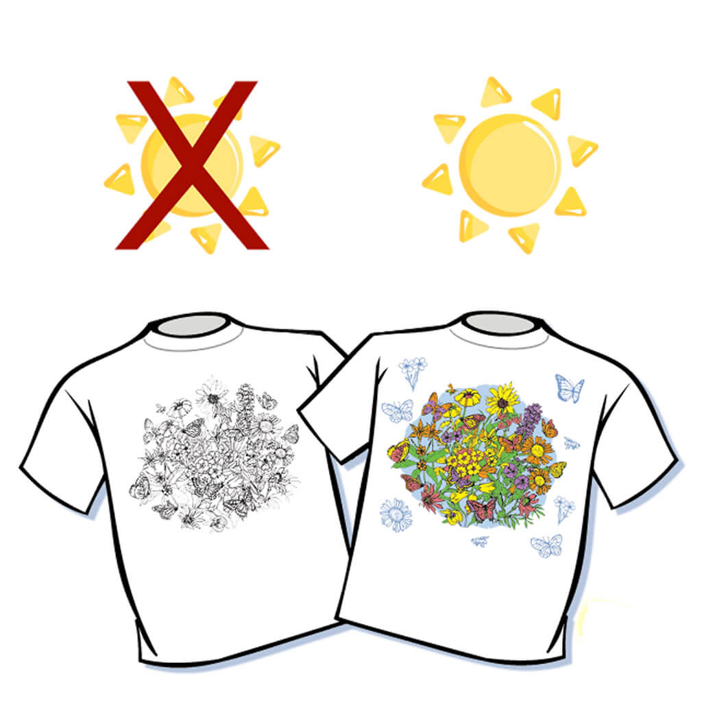 Magic T-Shirts Butterfly Garden Adult