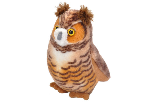 Great Horned Owl Stuffed Animal with Sound 5.5"