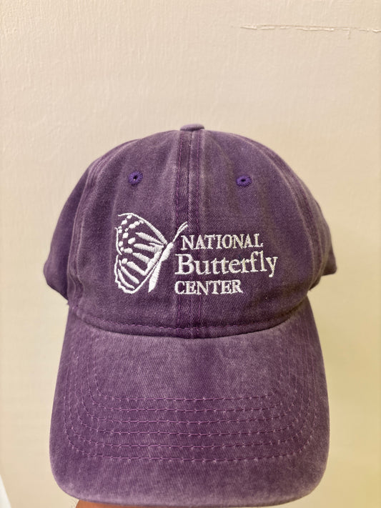 Purple National Butterfly Center Caps with logo on back