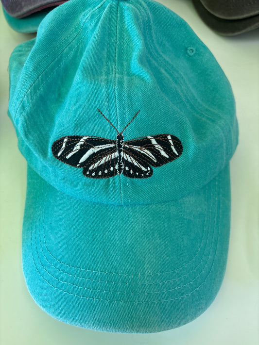 Zebra Longwing cap (Teal)