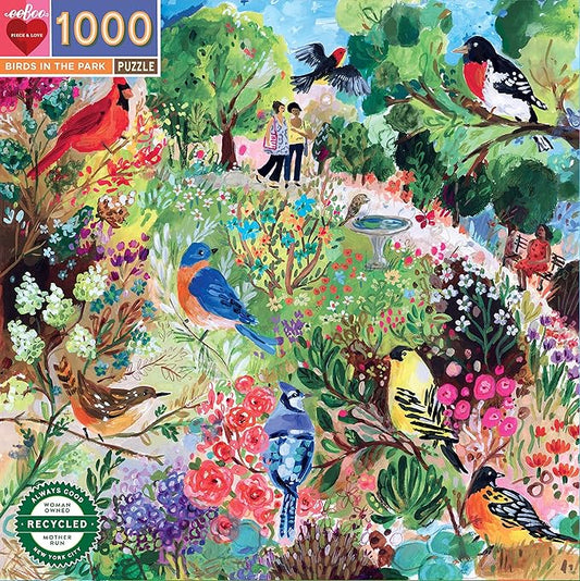 Birds In The Park 1000 Piece Square Puzzle