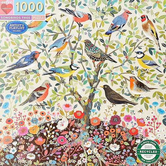 SongBirds Tree 1000 Piece Square Puzzle