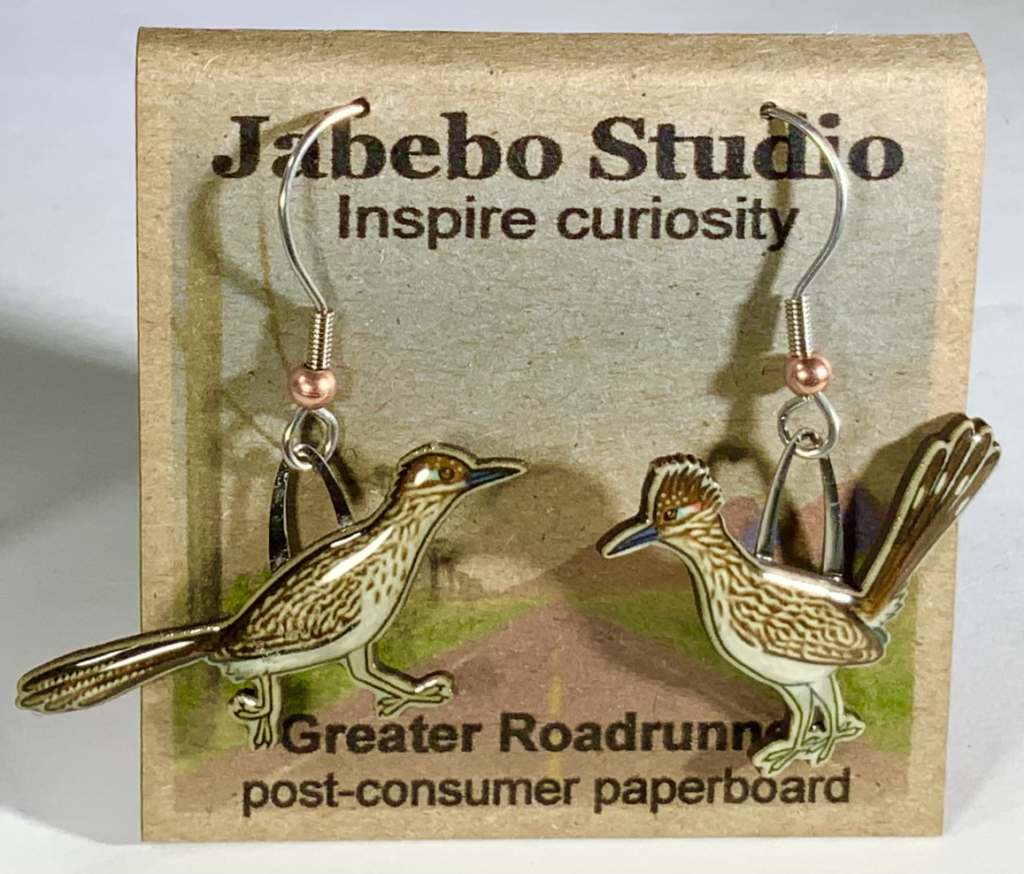 Jabebo Earrrings - Greater Roadrunner