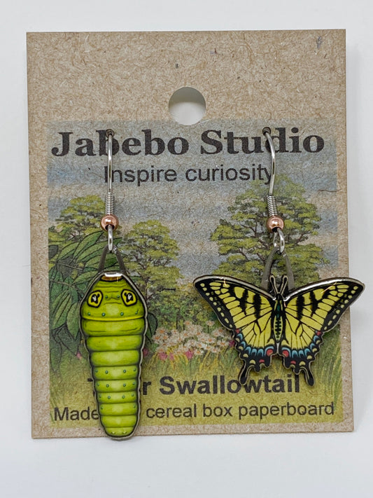 Jabebo Earrings - Tiger Swallowtail