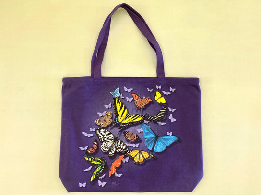 Butterfly Wonder Jumbo Canvas Tote Bag