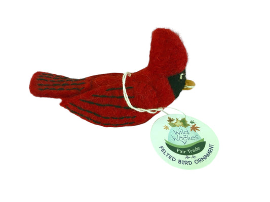 Cardinal Wool Felt Ornament