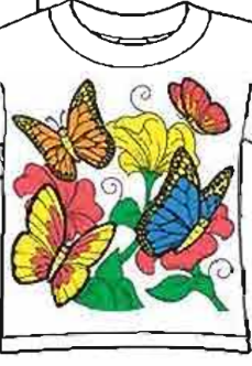 Magic T-Shirts Butterflies and Flowers Youth