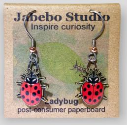 Jabebo Earrings - Ladybug