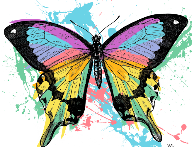 Butterfly Splash Unisex T-Shirt