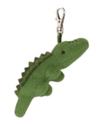 2.5" Crocodile Charm w/ Clip