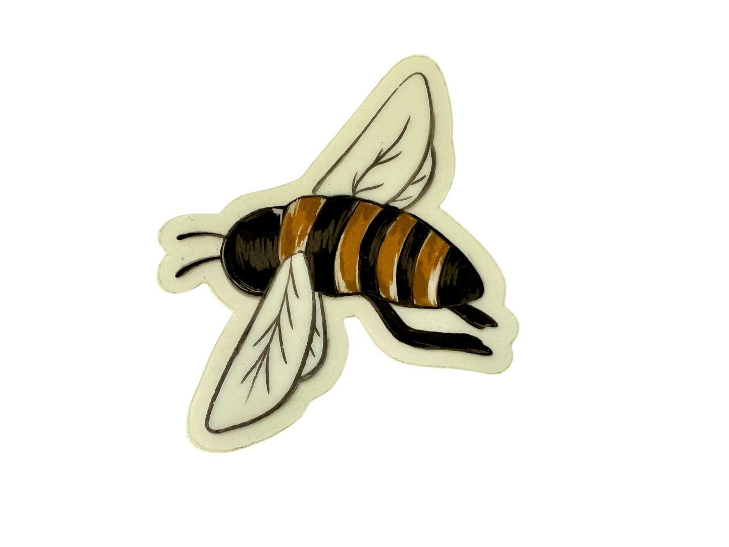 Clear Honey Bee sticker