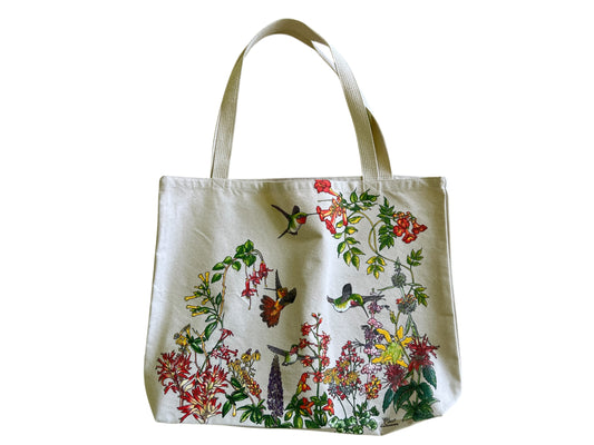 Hummingbird Garden Tote Bag