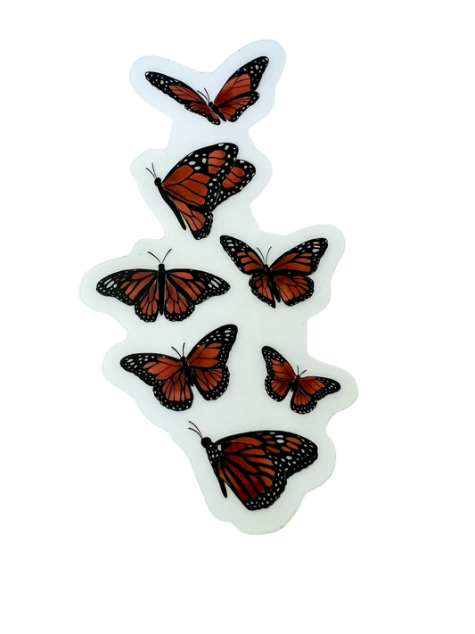 Flying Monarchs Sticker