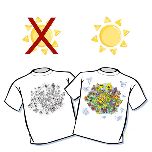 Magic T-Shirts Butterfly Garden Adult